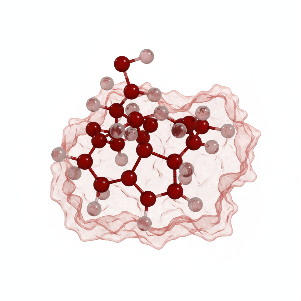 Stylized red energy contour map